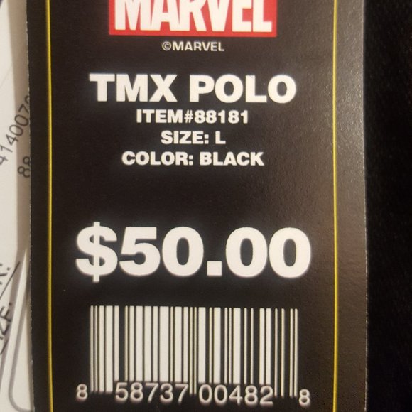 MARVEL POLO SHIRT - Black, The Hero Experience - Picture 4 of 8